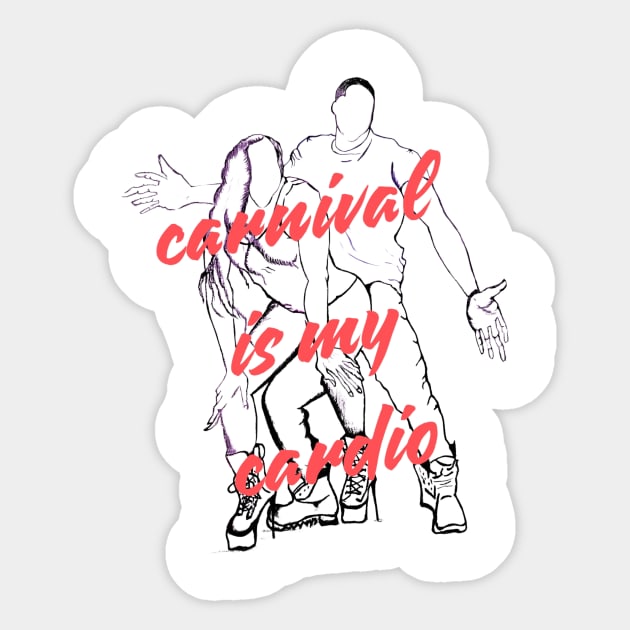 Carnival is my Cardio Sticker by Drago